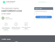Tablet Screenshot of limetorrent.com